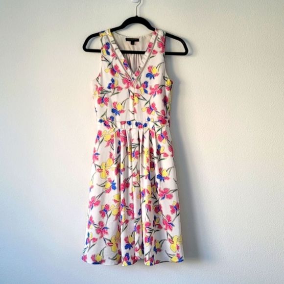 banana republic floral mini dress Cotton Mini Dress